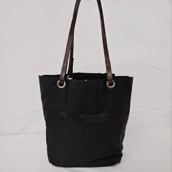 Fendi Vintage Zucca Tote Bag In Black Nylon And Leather Monogram - Picture 4 of 16